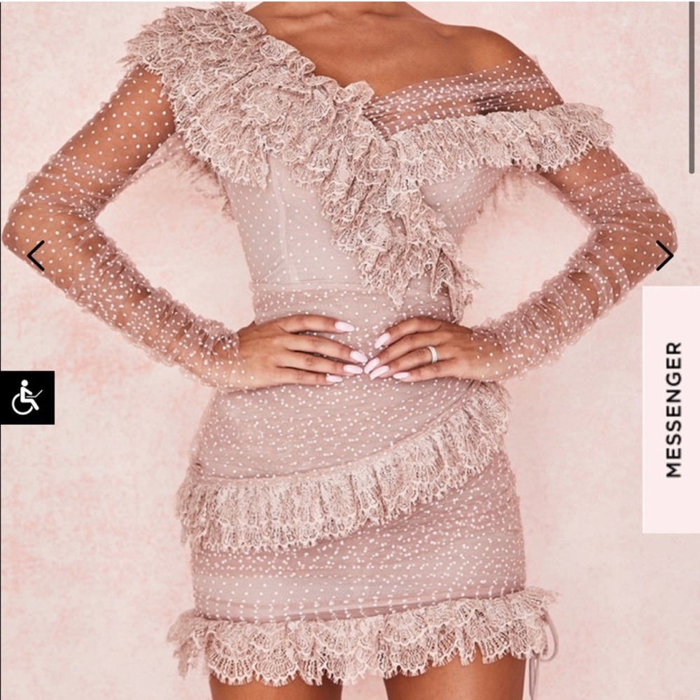 Sorrel Dress House of CB-blush color